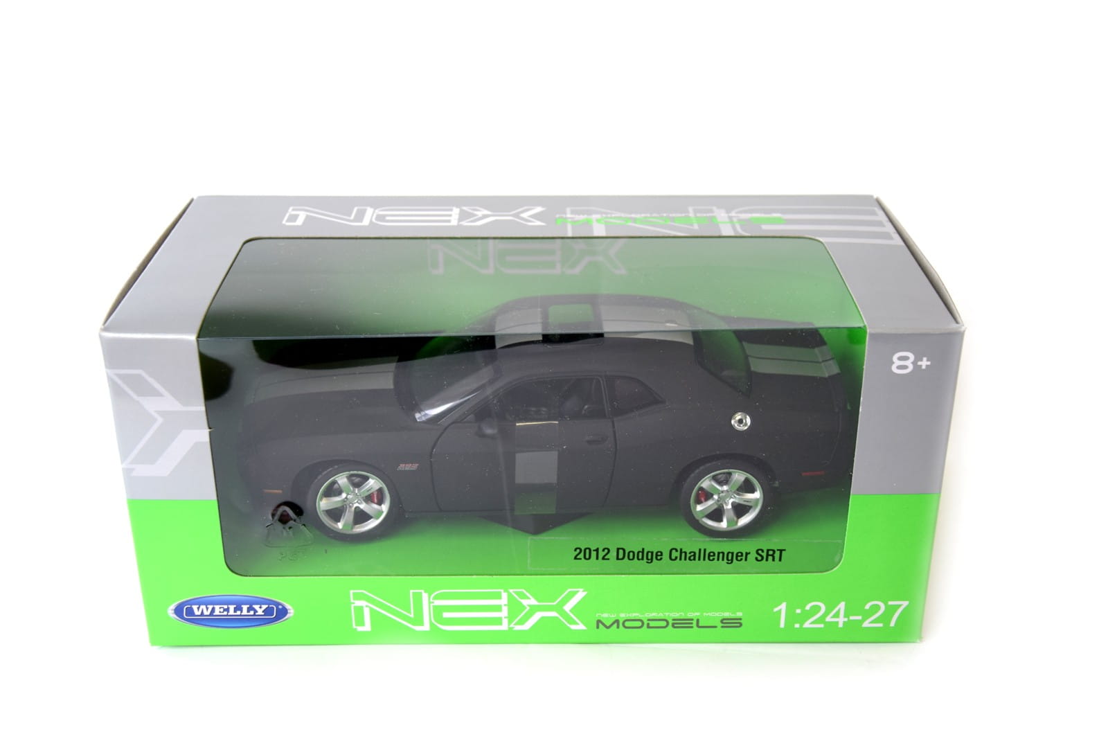 Welly Modellauto 1:24 2012 Dodge Challenger SRT Matt Schwarz