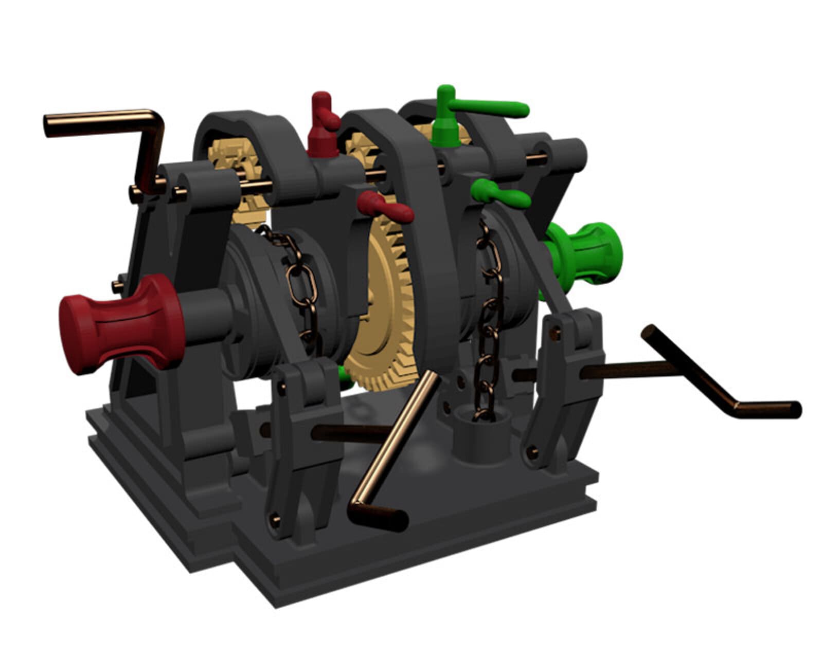 Modellbausatz - Historische Ankerwinde 1_25  3D Bausatz