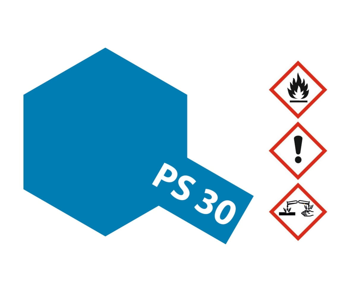 Tamiya PS-30 Brillant Blau Sprühfarbe 100ml für Polycarbonat ( Lexanfarbe )