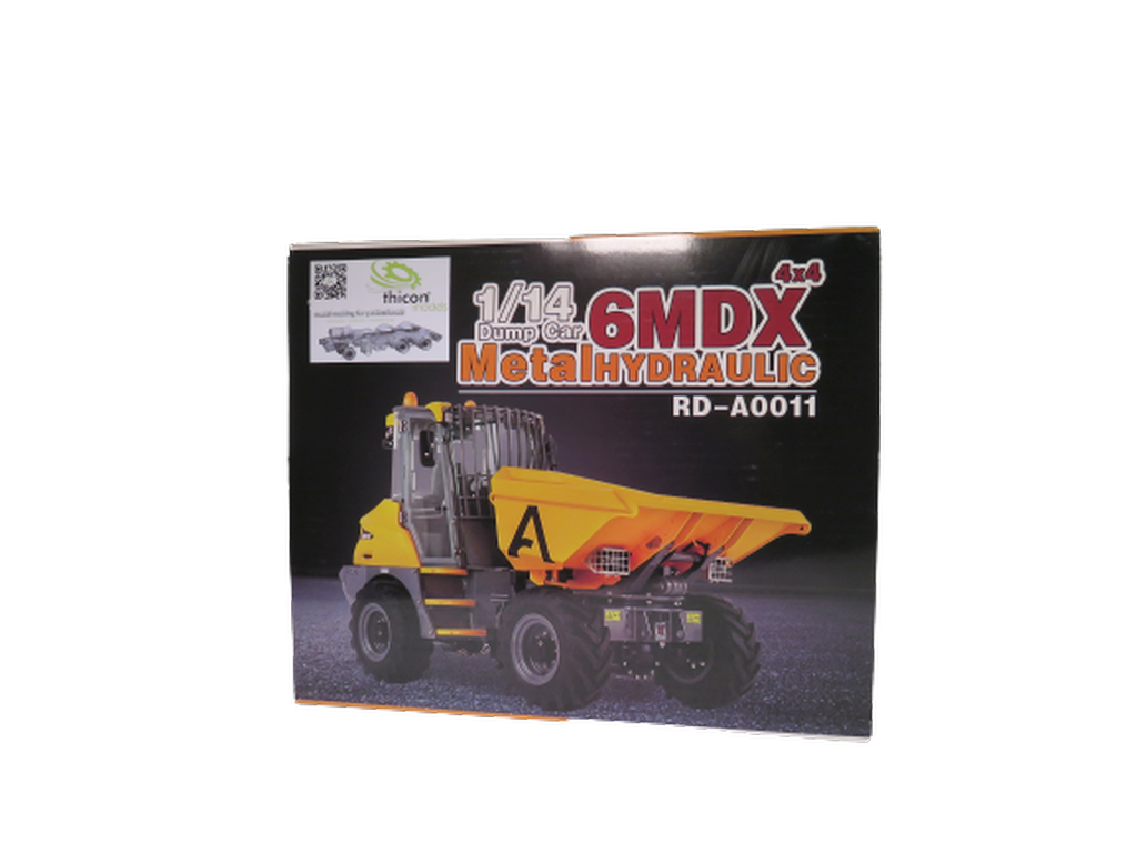 Thicon 1_14 4x4 Mini-Kipper 6MDX Bausatz grau_gelb pulverlackiert - RC-Zubehoer