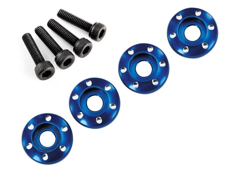 Traxxas Alu-Radmuttern blau (4) 3x12 CS