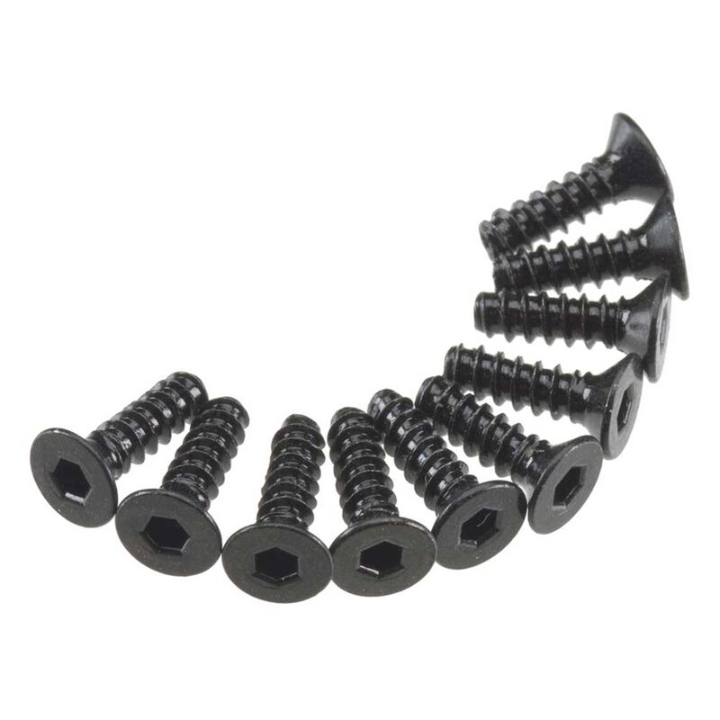 Axial AXA465 Hex Socket Tap Flat Head M3x10mm Black _10_ - RC-Zubehoer