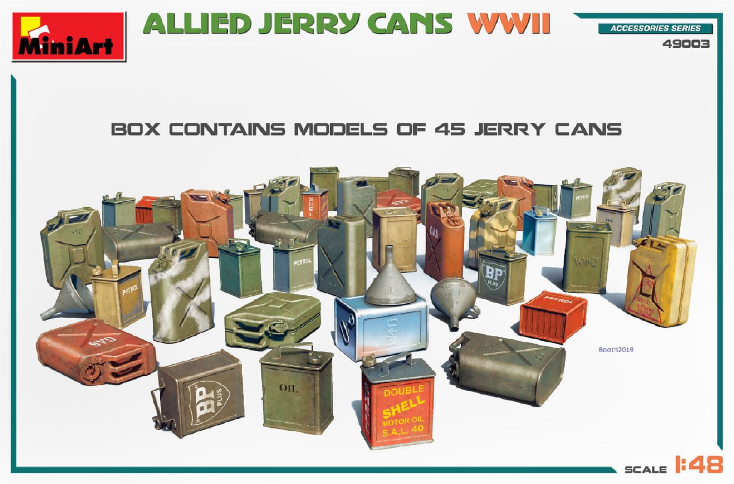 MiniArt 1_48 WW2 Allier. Kraftstoffkanister _45_ Plastik Modellbau - RC-Zubehoer