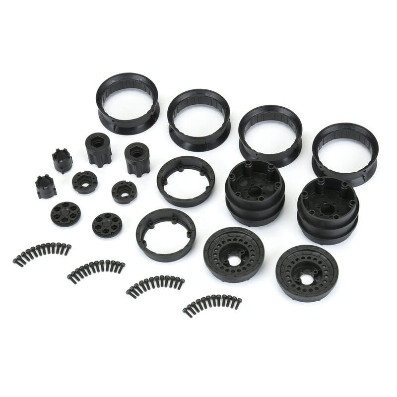 Proline Carbine 1.9 Black Dually Wheels for Crawlers F_R - RC-Zubehoer
