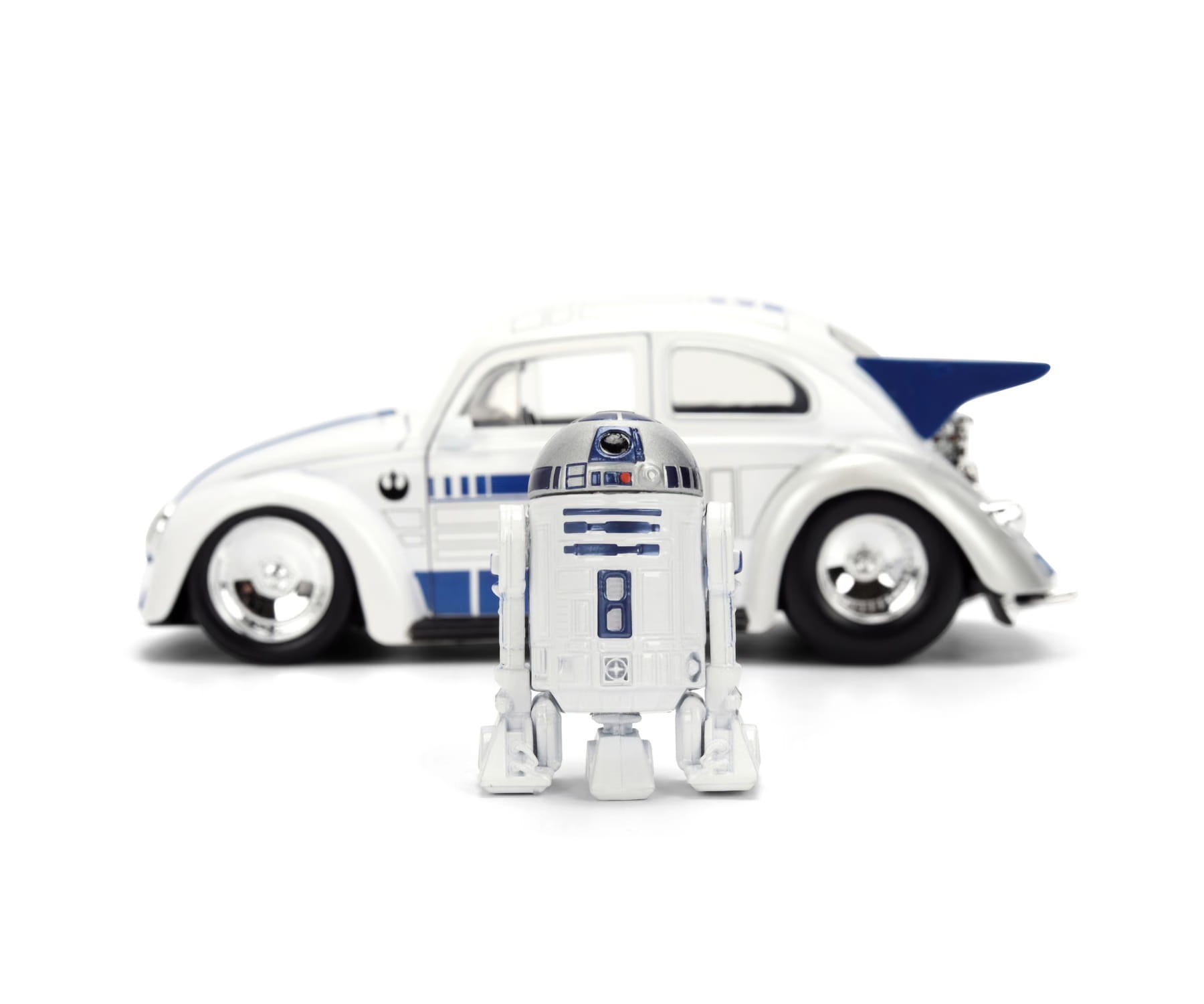 Jada Toys Star Wars R2-D2 VW Drag Beetle 1959 1_24 mit Metallfigur