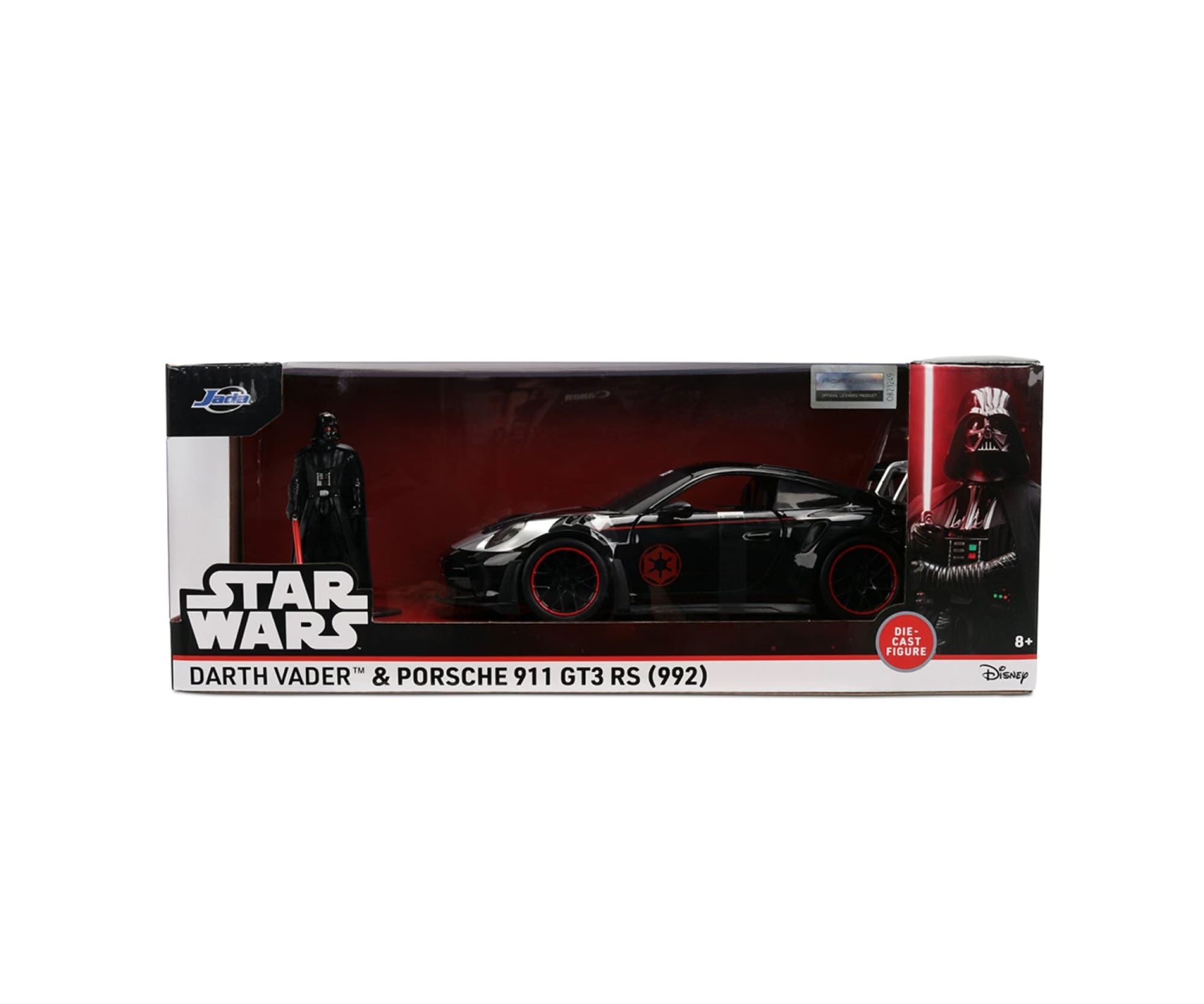 Jada Toys Star Wars Darth Vader Porsche 911 GT3 RS 992 1_24 mit Figur