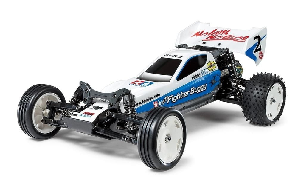 Tamiya RC Neo Fighter Monster Buggy kit Bausatz 1:10 mit Spezial Reifen Satz