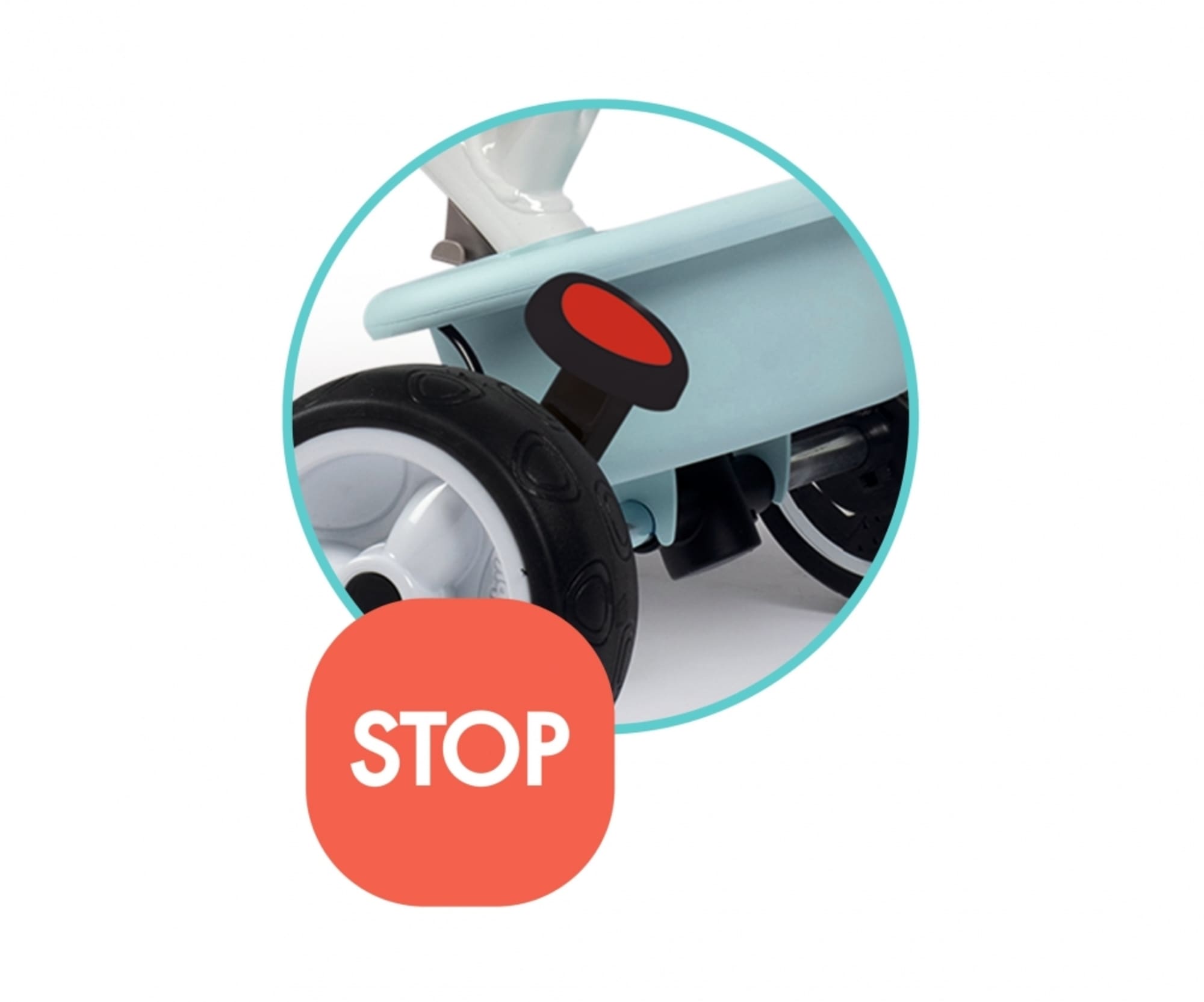 Smoby Dreirad Baby Balade Plus Blau