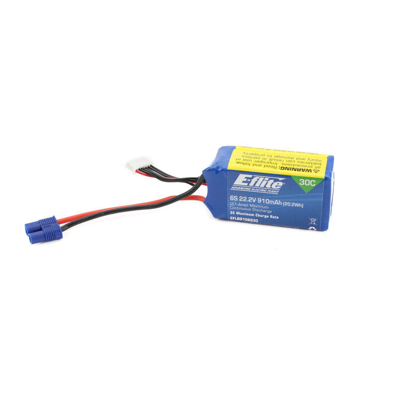 E-flite Lipo Akku 22_2v 910mAh 6S 30C EC3 - RC-Zubehoer