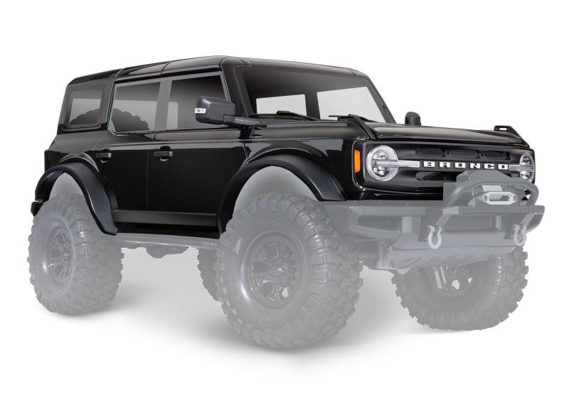 Traxxas Karosserie 2021 Ford Bronco Shadow schwarz lackiert + Anbau-Teile Traxxas Karosserie 2021 Ford Bronco Shadow schwarz lackiert _ Anbau-Teile - RC-Zubehoer