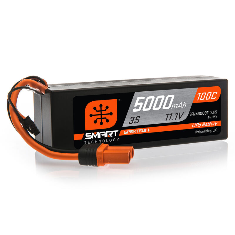 Spektrum Lipo Akku 5000mAh 3S 11.1V 100C Smart Hardcase IC5