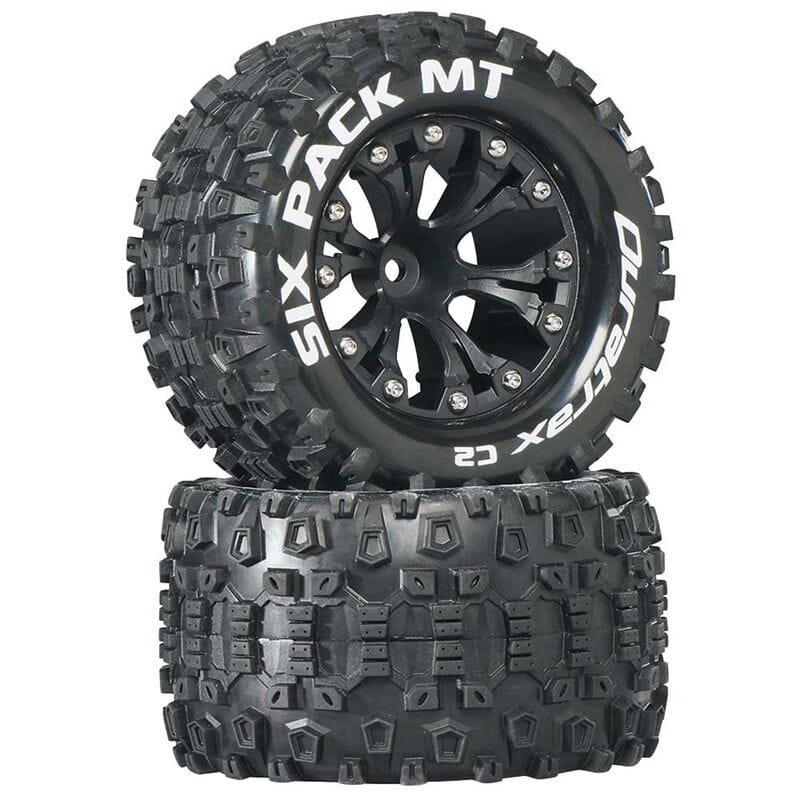 Duratrax Reifen Six Pack MT 2.8 2WD Mounted 1_2_ Offset Blk _2_ - RC-Zubehoer
