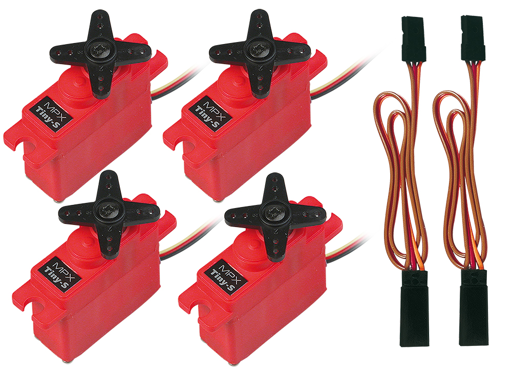 Multiplex ServoSet TwinStar BL mit Verlaengerungskabeln - RC-Zubehoer