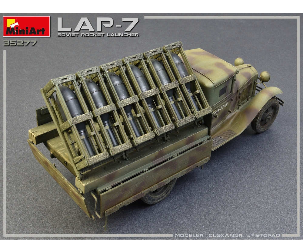 MiniArt 1:35 Soviet Rocket Launcher LAP Plastik Modellbausatz