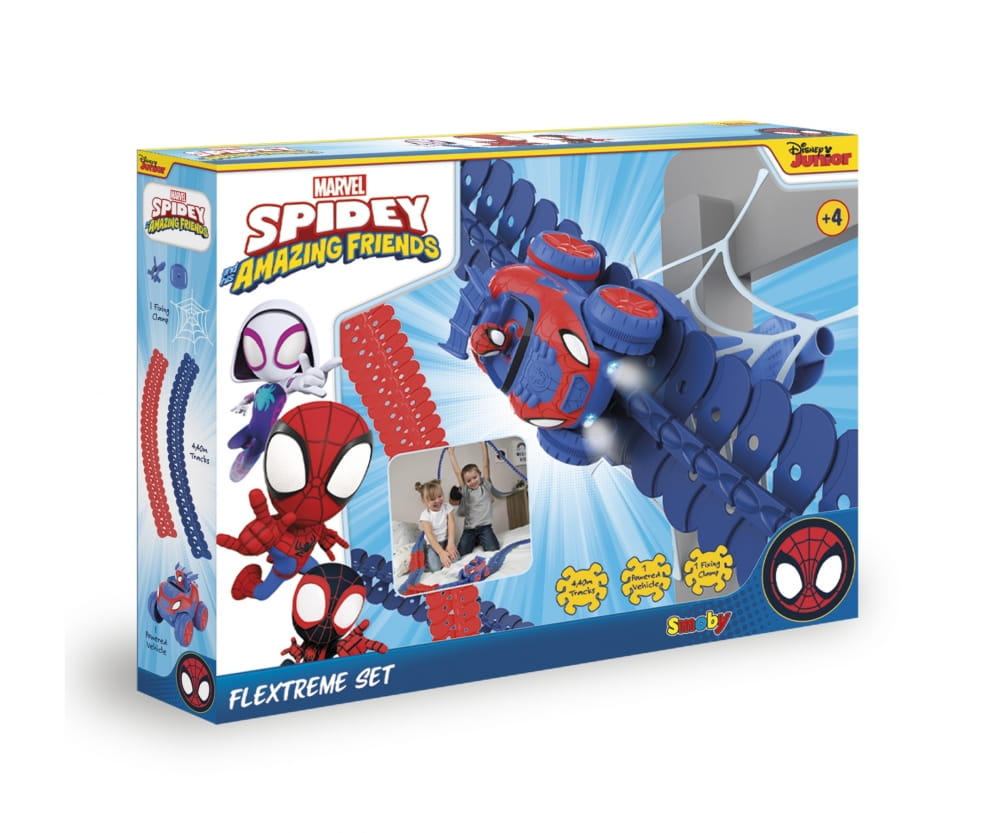 Smoby Marvel Disney Junior Spidey FleXtreme Rennbahn-Set Smoby Marvel Disney Junior Spidey FleXtreme Rennbahn-Set