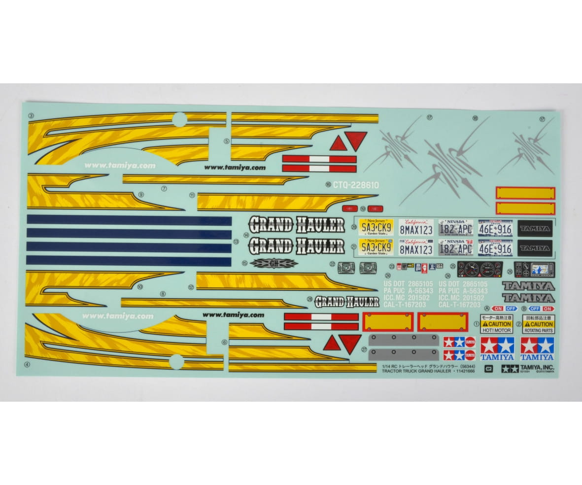 Tamiya Sticker Grand Hauler - RC-Zubehoer
