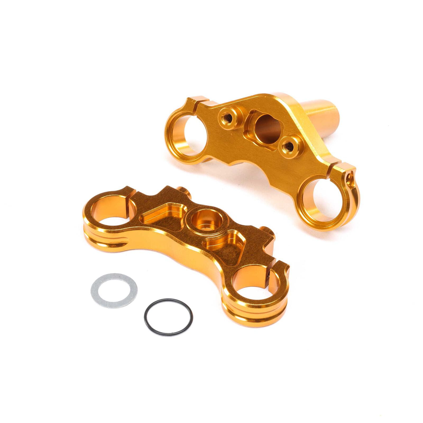 Losi Aluminum Triple Clamp Set Gold_ Motorrad Promoto-MX - RC-Zubehoer