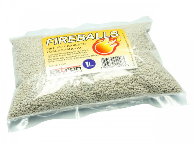 Extron FIREBALLS Brandschutz Feuerlöschgranulat für Lithium Akkus / 1 Liter