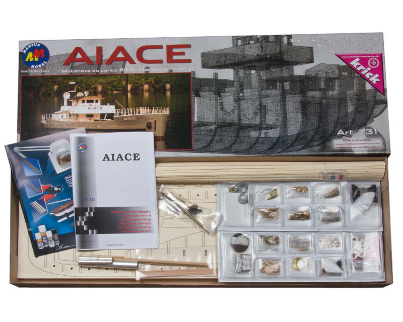 Mantua Aiace Frachtschiff 1:40 Baukasten optional RC