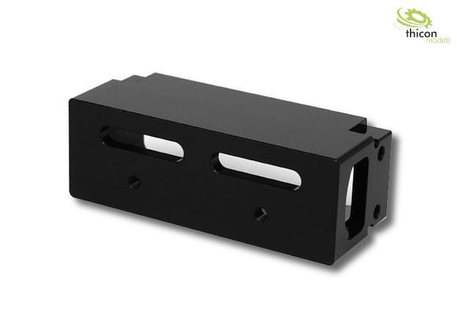 Lesu 1:14 Traverse vorne Alu schwarz für TAMIYA Arocs