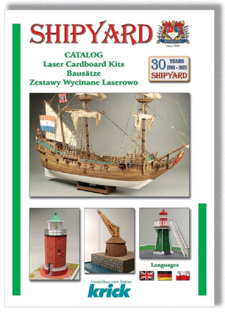 Krick SHIPYARD Katalog Karton Lasercut Bausätze Krick SHIPYARD Katalog Karton Lasercut Bausaetze - RC-Zubehoer