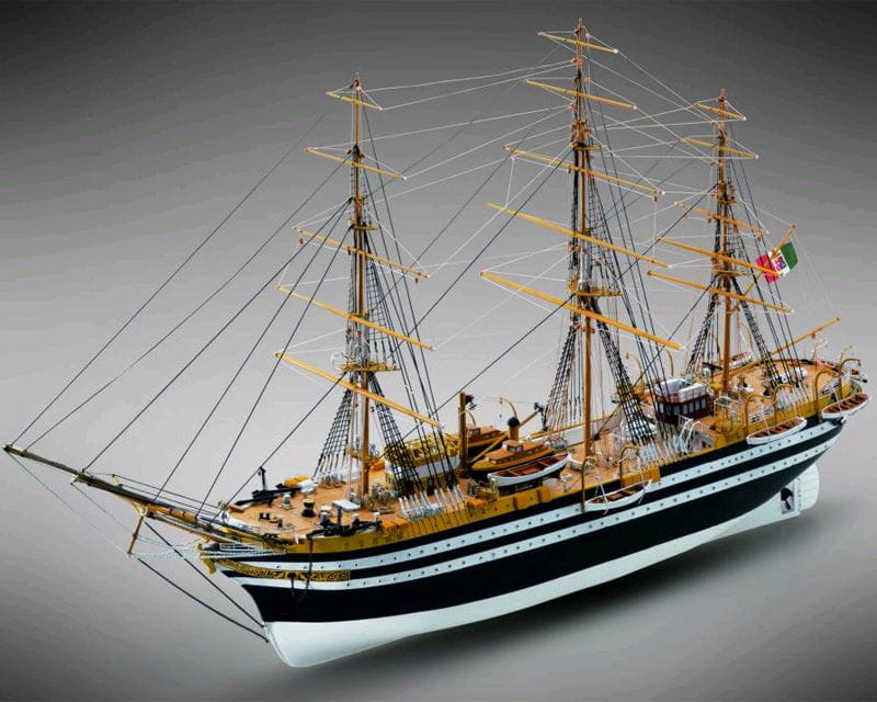Amerigo Vespucci Bausatz 1_150 Mamoli Segelschulschiff Modell Amerigo Vespucci Bausatz 1_150 Mamoli - Italienisches Segelschulschiff Modell