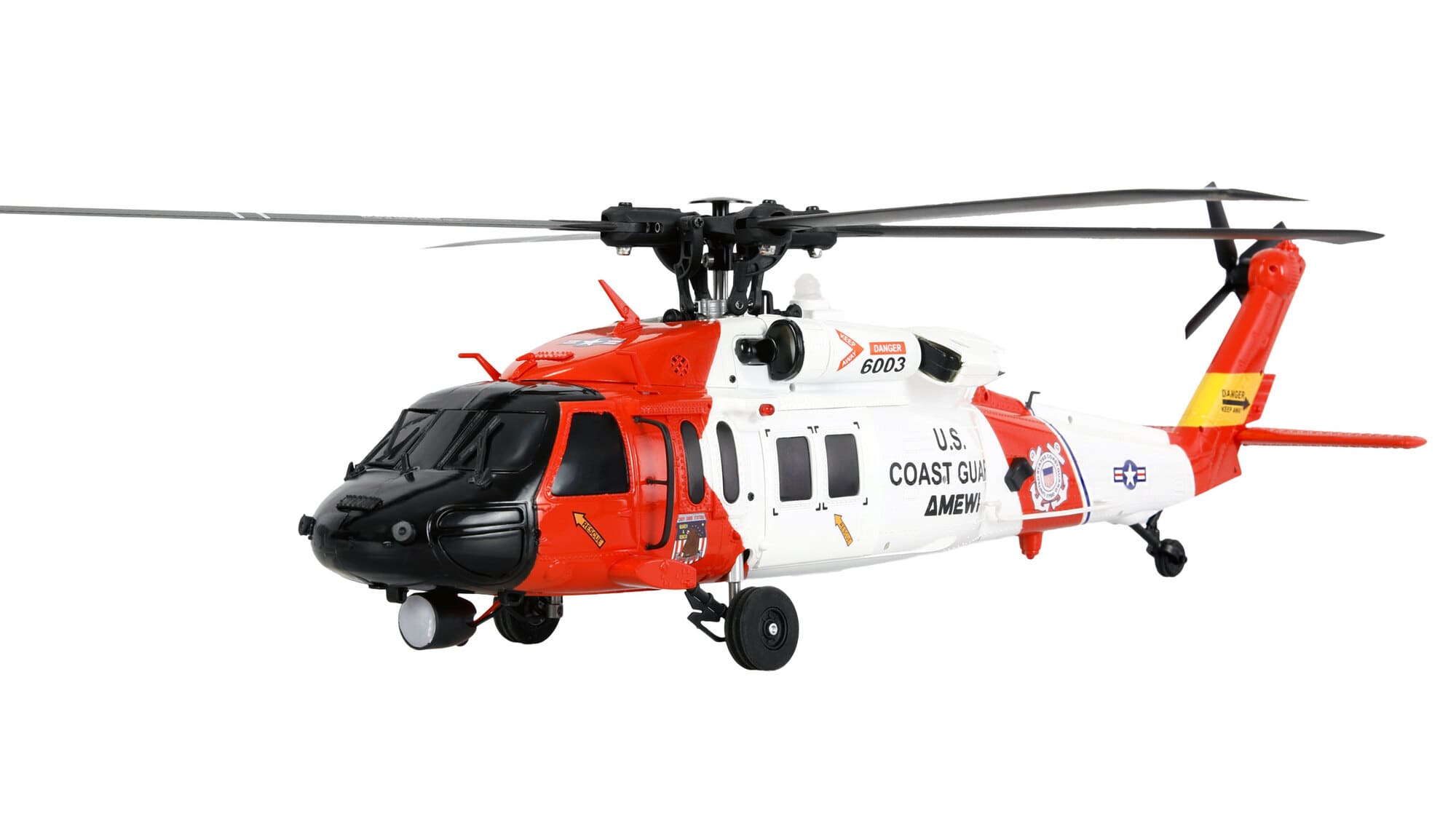 Amewi UH60 Black Hawk Coastguard RC Helikopter 6G_3D RTF