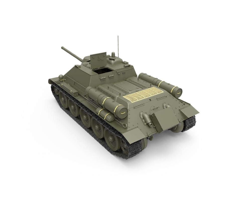 Plastikmodellbau von Miniart 1-35 su 85 mod 1943 mit prod inter