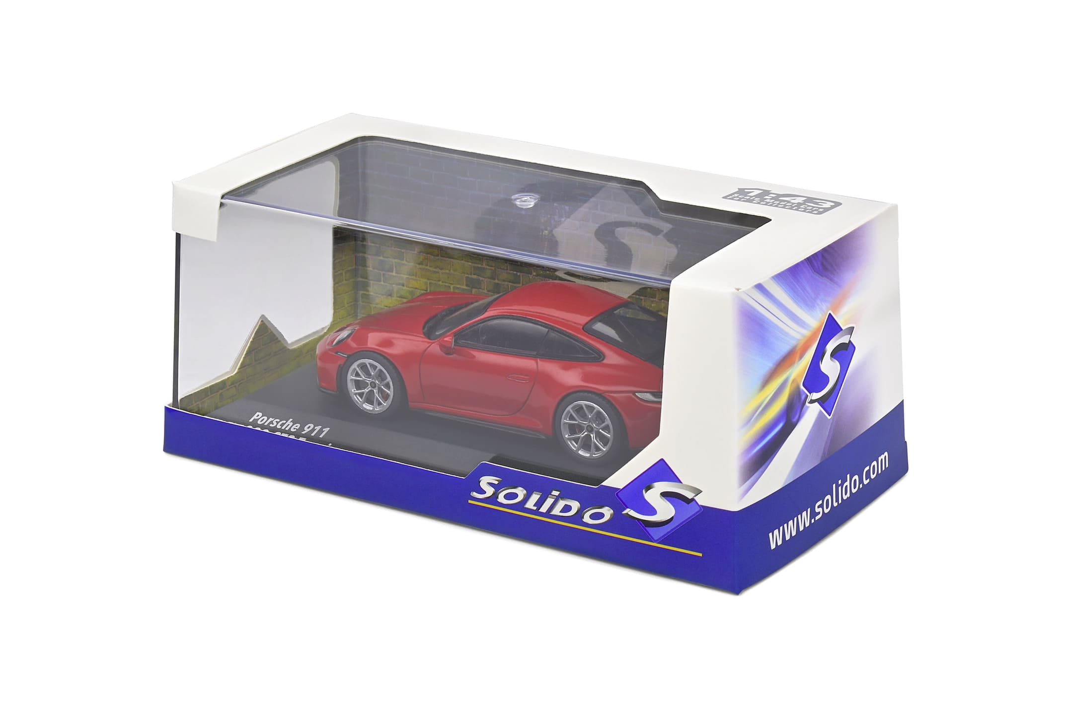 Porsche GT3 Touring 2023 Modellauto 1_43 in Rot von Solido - Detailgetreue Nachbildung
