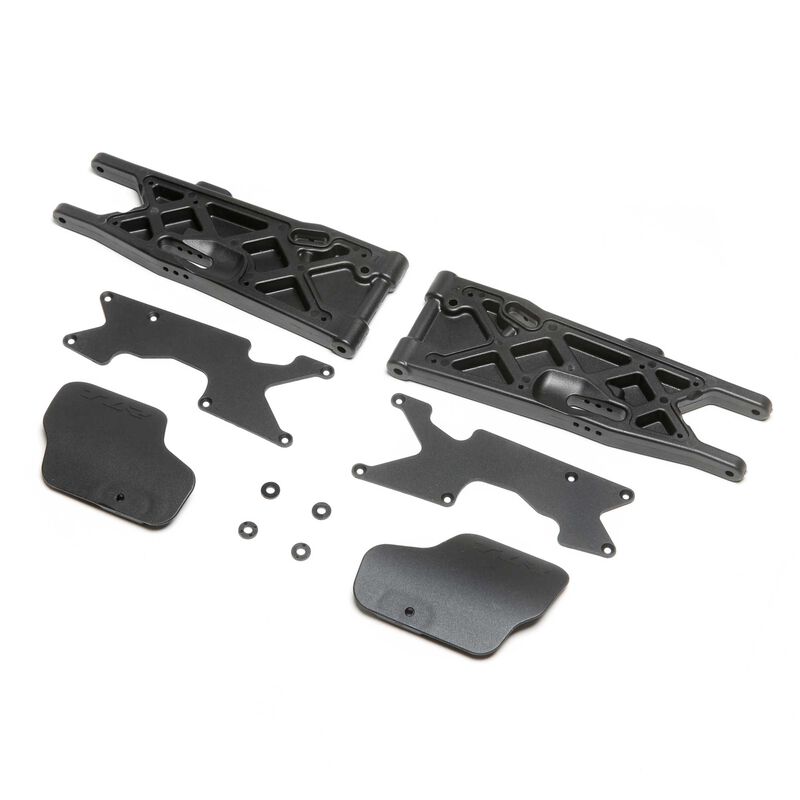 Losi Rear Arms, Mud Guards, Inserts (2): 8XT