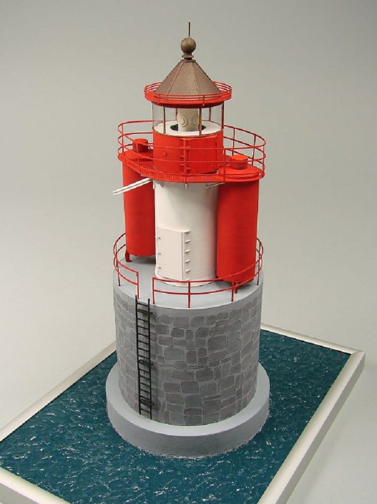 Shipyard Leuchtturm Vierendehlgrund Lighthouse Germany 1909 1:72 Laser Kartonbausatz