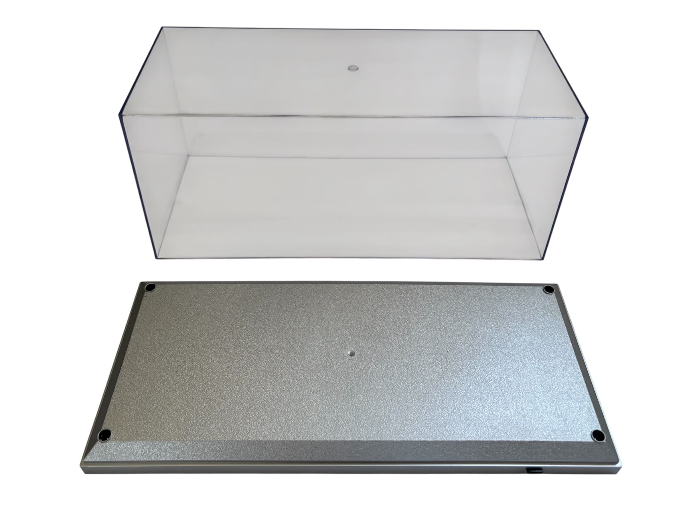 Triple9 LED Modellauto Vitrine 1_18 mit silberne Basis_