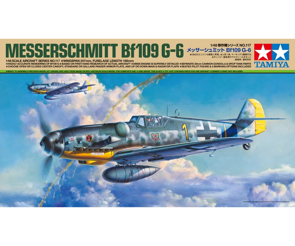 Tamiya 1:48 Dt. Bf109 G-6 Messerschmitt