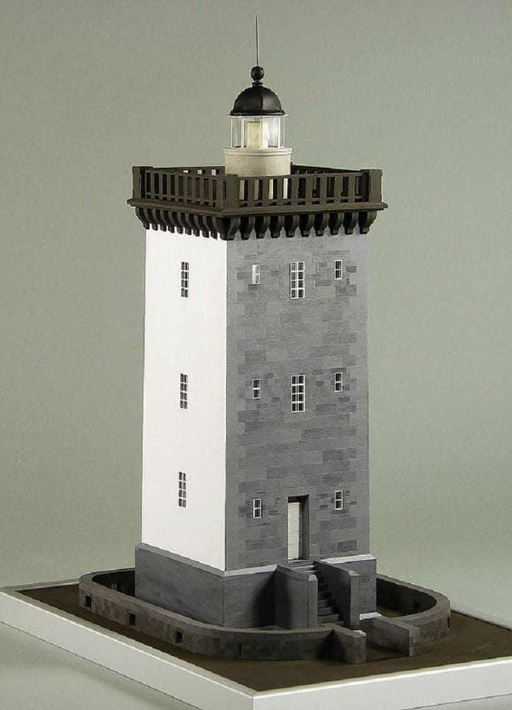 Shipyard Leuchtturm Kermorvan Lighthouse 1849 1:72 Laser Kartonbausatz