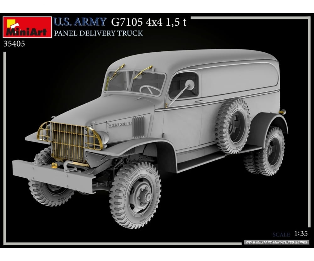 Plastikmodellbau von Miniart 1-35 us 4x4 g7105 1 5to lieferwagen