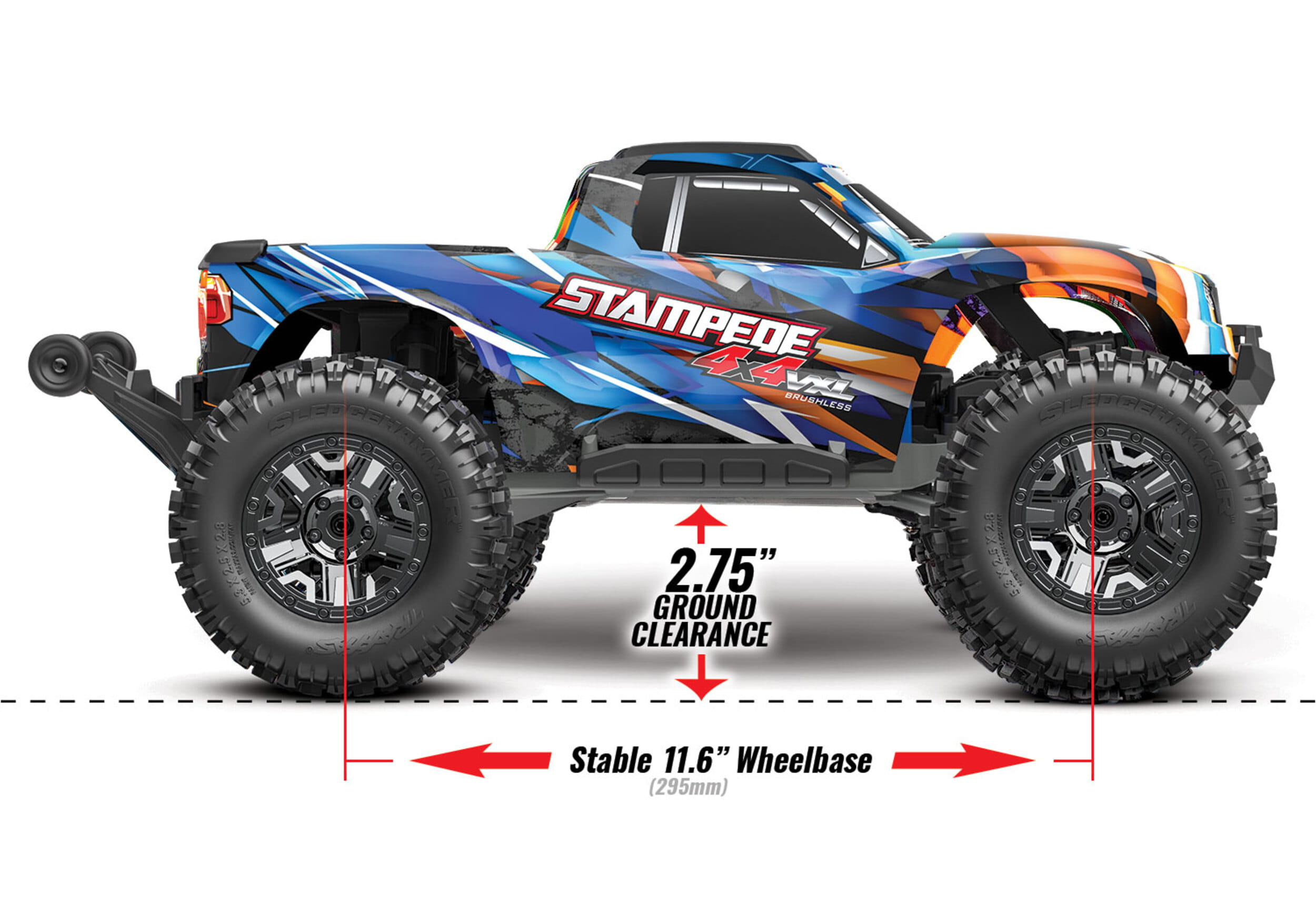 Traxxas RC Stampede 4x4 VXL HD RTR orange Traxxas RC Stampede 4x4 VXL HD RTR orange