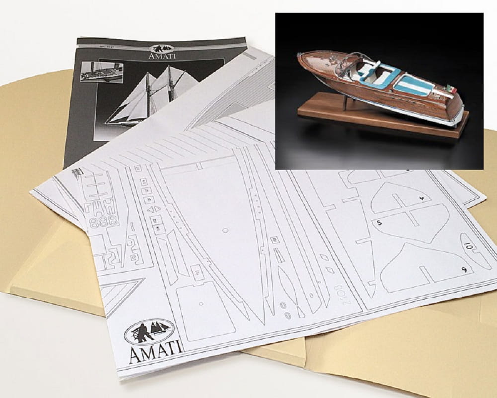 Krick Bauplan Sportboot (RIVA)  1:10