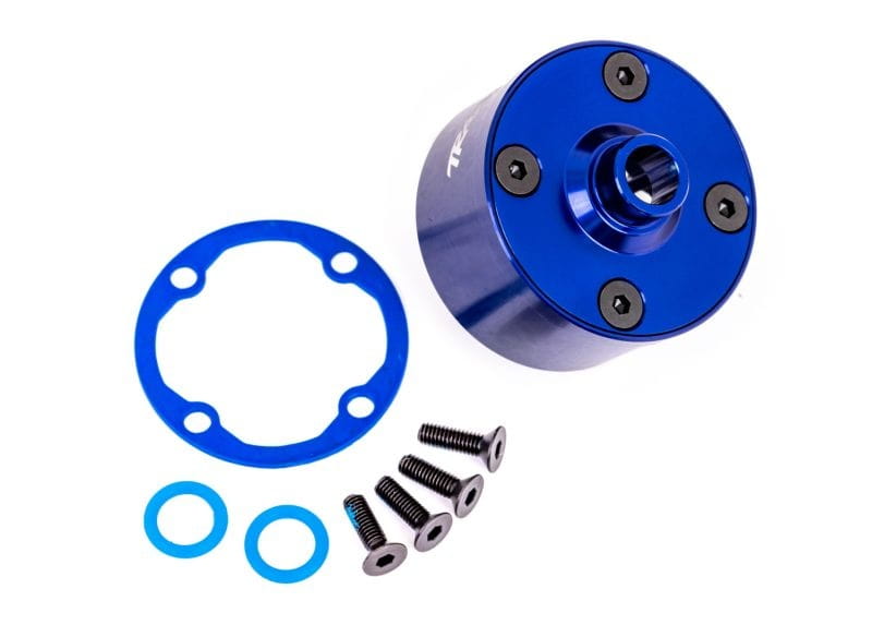 Traxxas Diff-Gehaeuse Alu blau eloxiert _KT - RC-Zubehoer