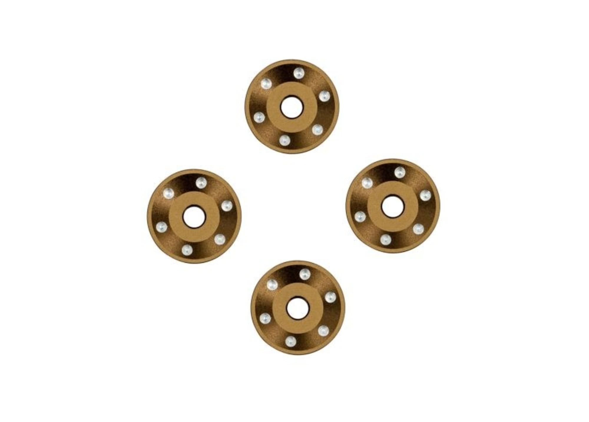 Traxxas Pro Scale Felgen-Scheiben Alu bronze _4_ fuer Maxx Slash fuer RC Modelle