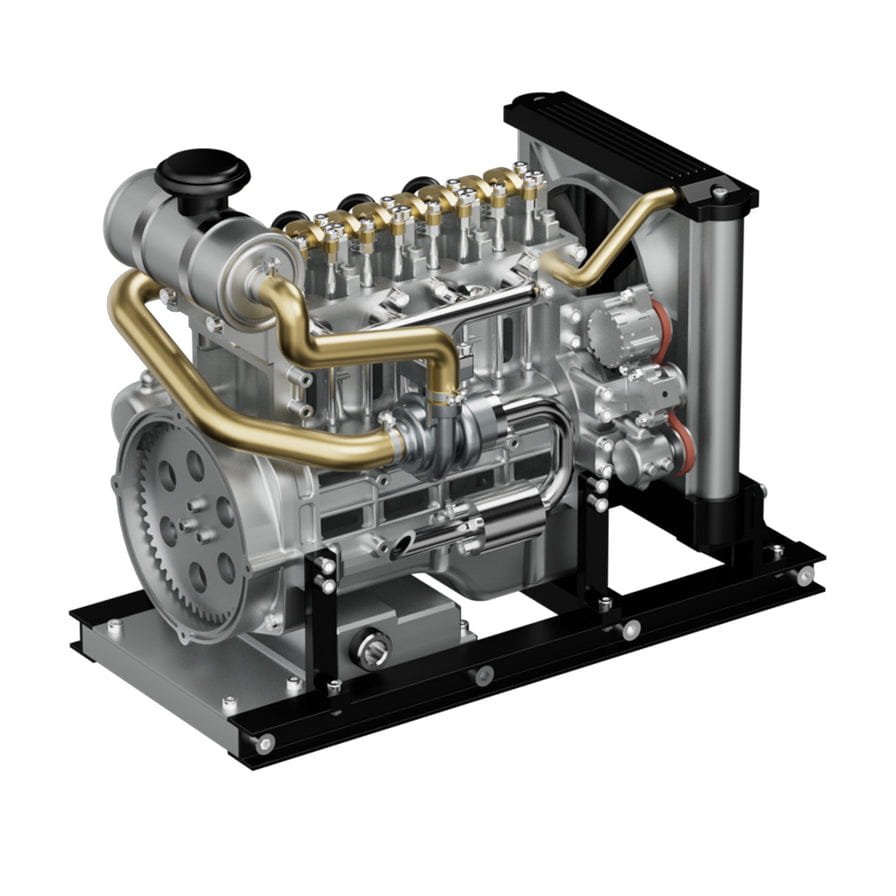 Thicon Diesel-Motor 4-Zylinder Metall, Bausatz