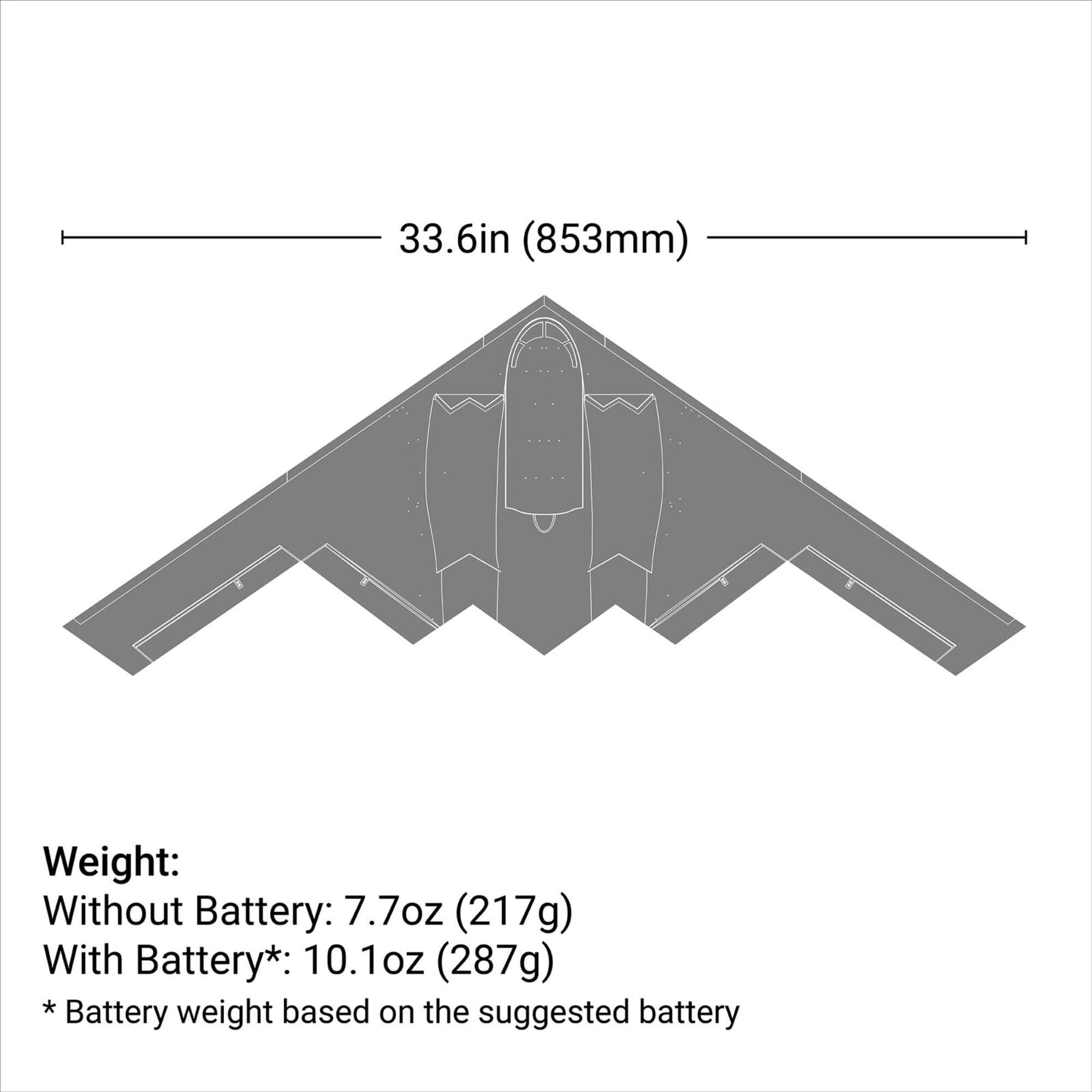 E-flite Micro B-2 Spirit Twin 30mm EDF Jet BNF Basic E-flite Micro B-2 Spirit Twin 30mm EDF Jet fuer Fortgeschrittene