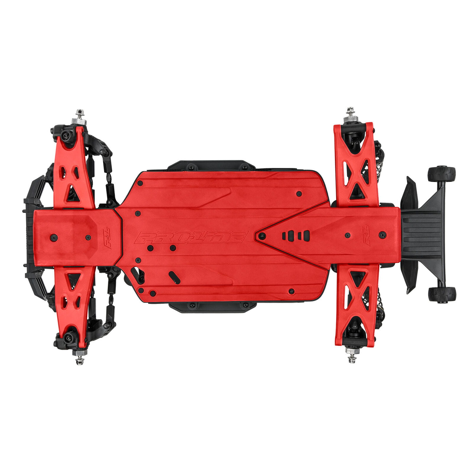 Proline Bash Armor Front_Rear Skid Plates _Red_ for ARRMA 3S Vehicles - RC-Zubehoer