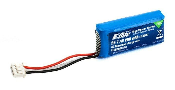 E-flite 200mAh 2S 7,4V 30C Li-Po Battery