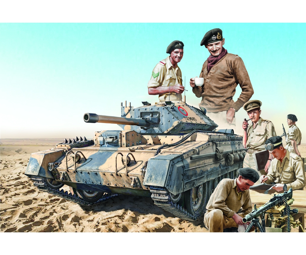 Italeri 1:35 Brit. Crusader Mk.III m. Besatzung Italeri 1:35 Brit. Crusader Mk.III m. Besatzung