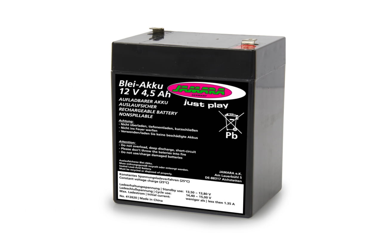 Jamara Akku Rideon 12V 4,5Ah Blei Mercedes-Benz AMG GT R Jamara Akku Rideon 12V 4_5Ah Blei Mercedes-Benz AMG GT R - RC-Zubehoer