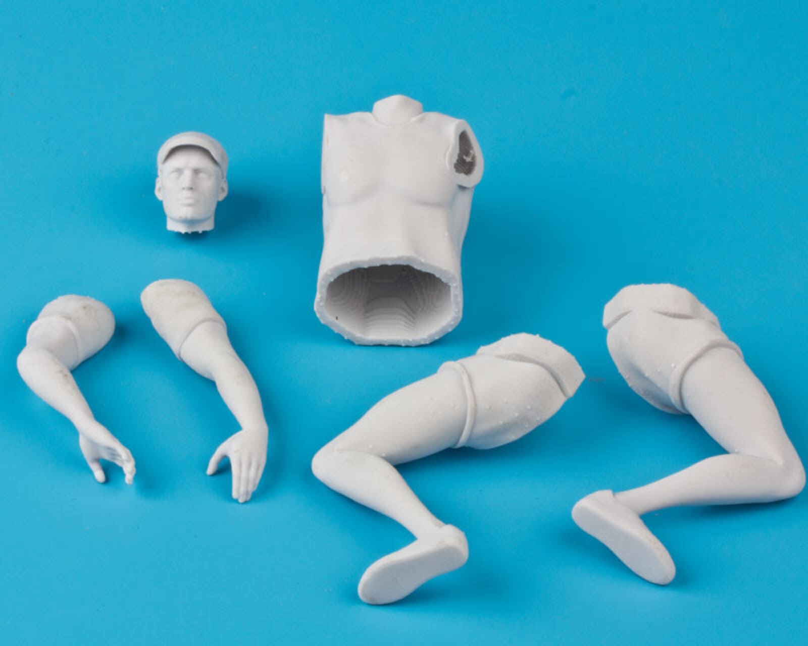 Figur Carlo 1_10 Sportboot-Fahrer 3D Resin - Modellzubehoer