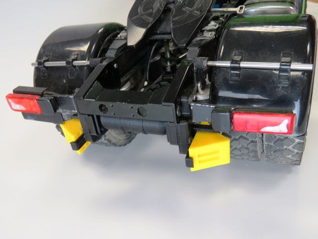 Thicon 1_14 Hemmschuhe gelb mit Halter schwarz 2Stueck - RC-Zubehoer
