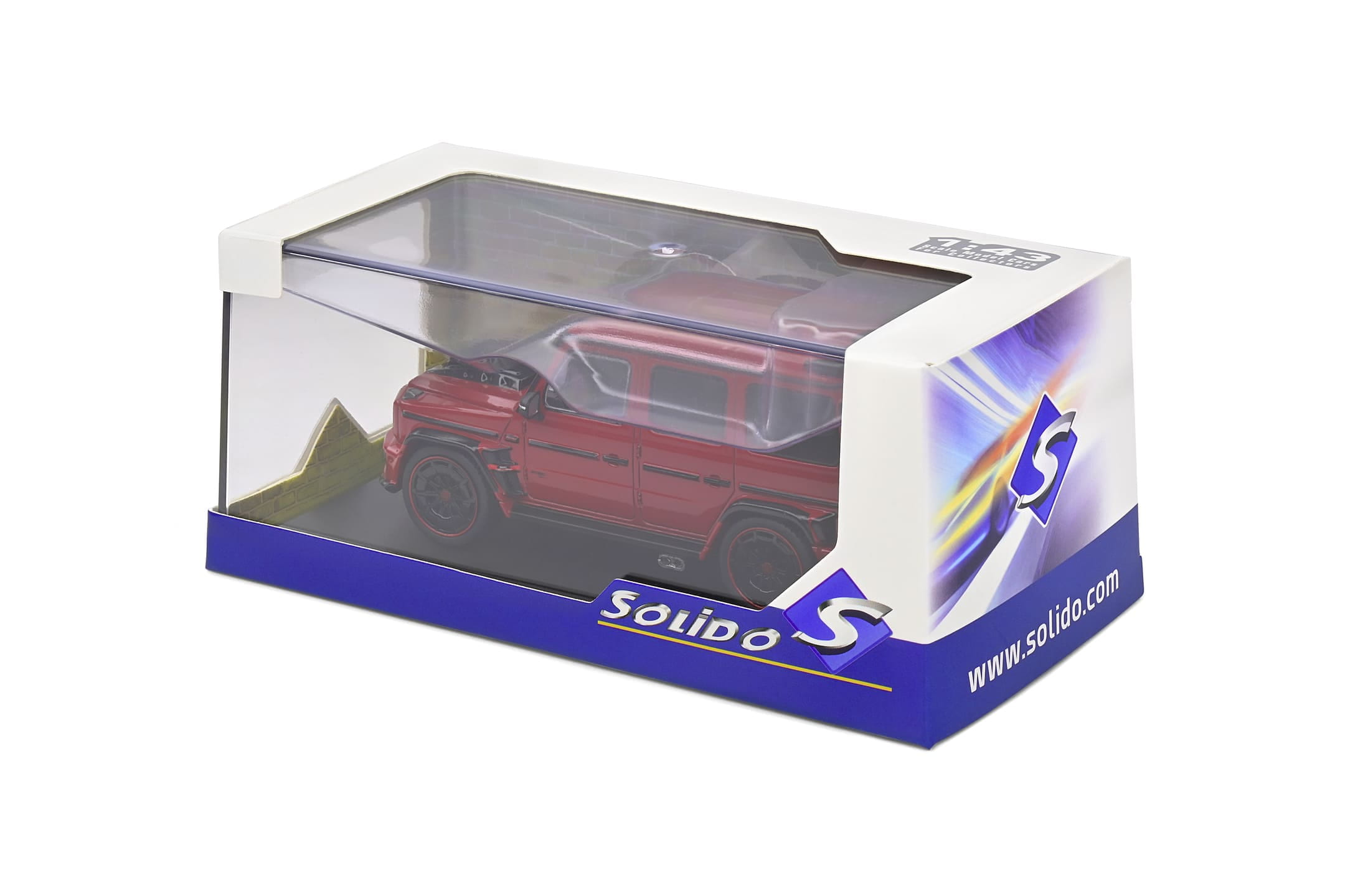 Brabus Widestar 2022 Modellauto in Red Pearl – Massstab 1_43_ Detailgetreu_ Solido