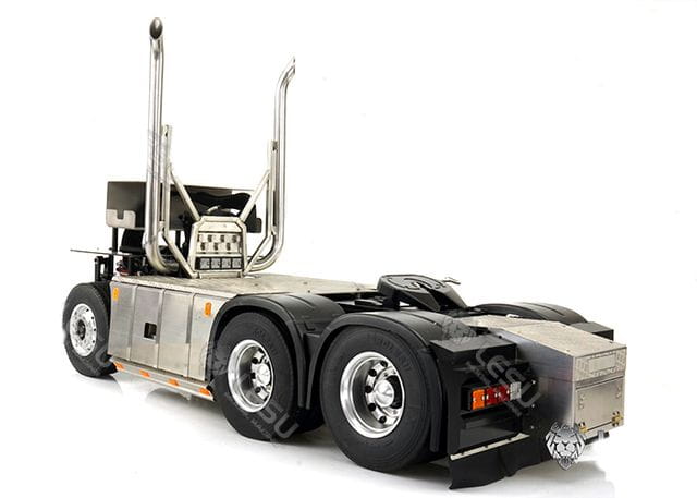 Lesu 1_14 Auspuffanlage fuer VOLVO High-Pipe mit LED - RC-Zubehoer
