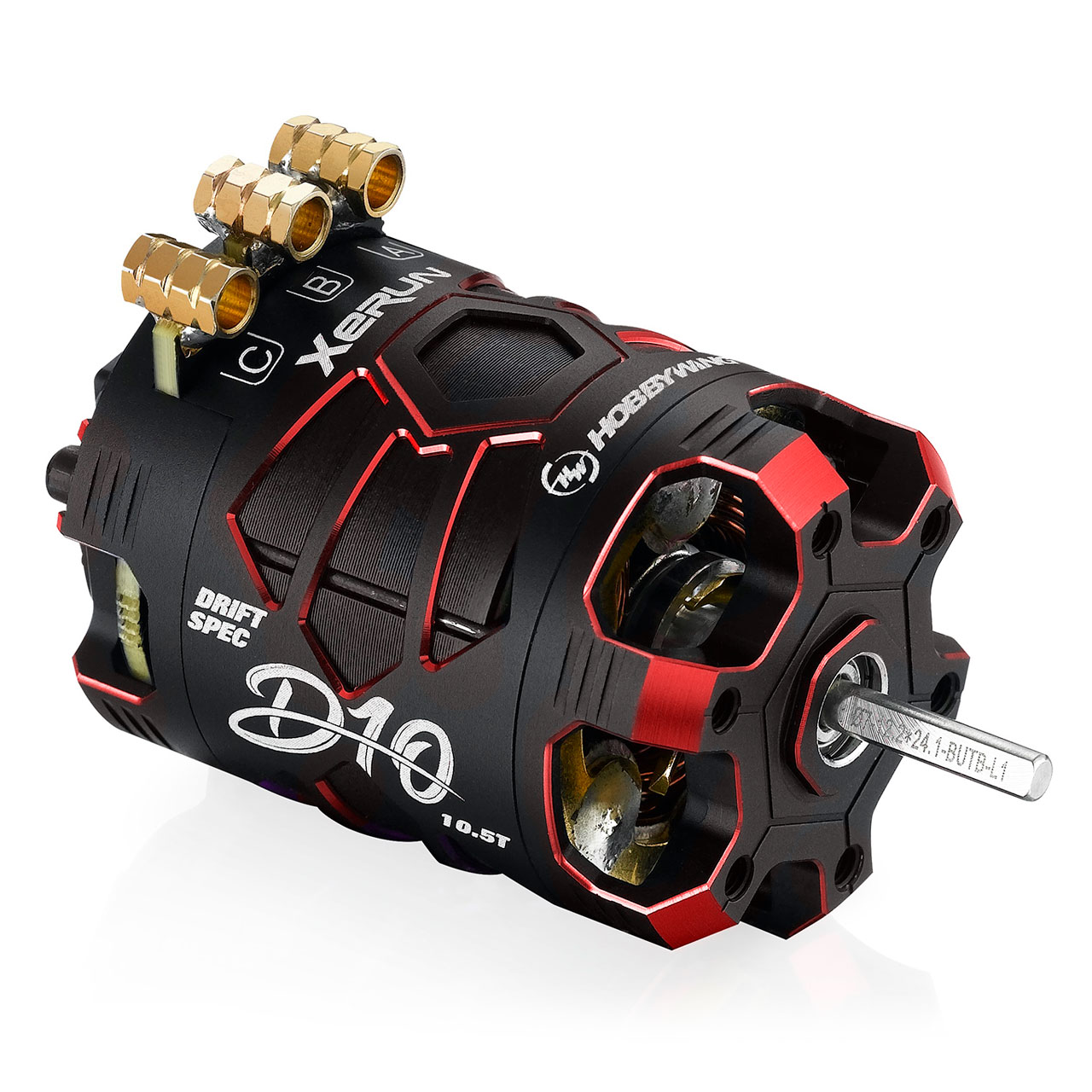 Hobbywing Xerun D10 Brushless Drift Motor 10.5T Rot - RC-Zubehoer